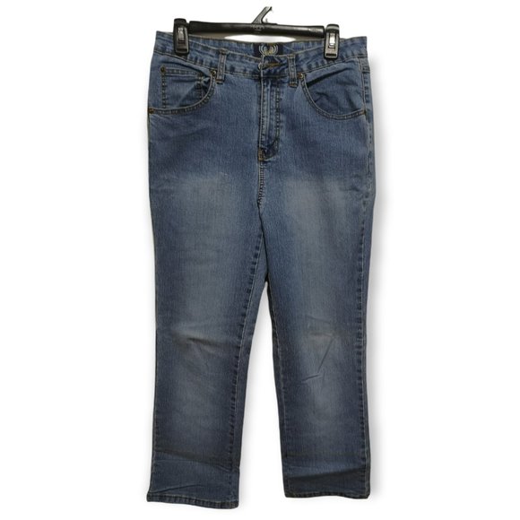 Angels Stretchy Women Sequins Fold Hem Jeans 14 - Picture 7 of 10